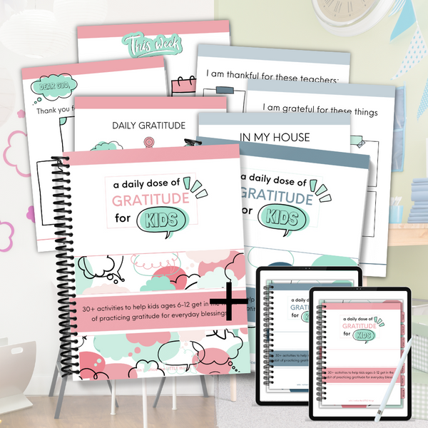 LITTLE SHOP | A Daily Dose of Gratitude | Gratitude Journal Comic Collection | Ages 4-15 | Printable + Digital | Price $97