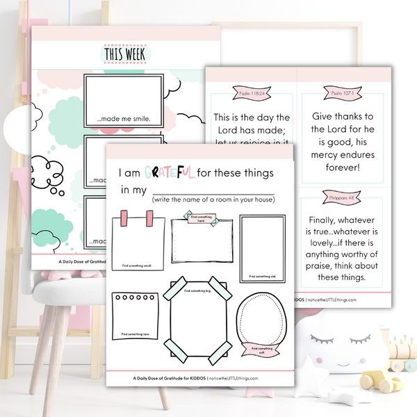 LITTLE SHOP | A Daily Dose of Gratitude for Kiddos | Ages 4-7 Pink Comic | Printable + Digital | Price $27