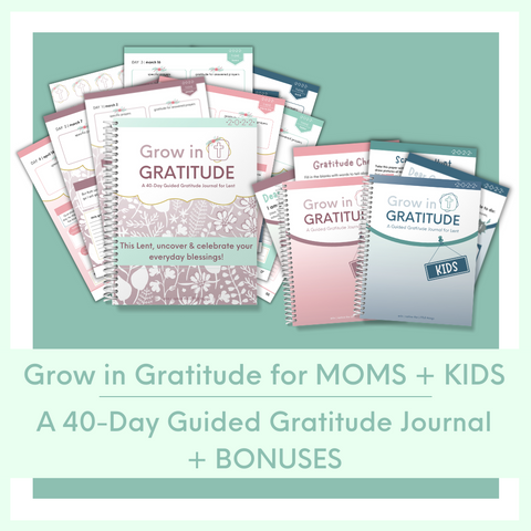 LITTLE Shop | LENT | Grow in Gratitude 2022 | A 40-Day Guided Gratitude Journal for Lent | Moms + KIDS | Price $57